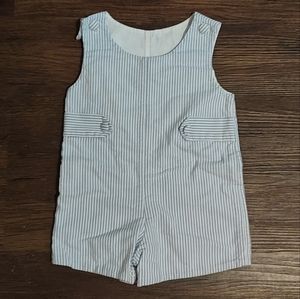 Glorimont Baby Boys 9 Months Blue and White One Piece Jumper Outfit